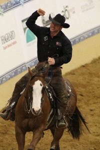 Chris Cox takes a victory lap. Photo courtesy of Road To The Horse.