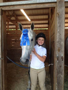 Walk-Trot winner- Grace and Macon