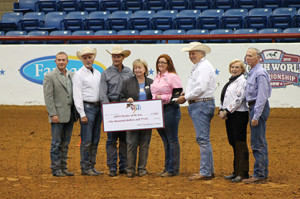 Alyssa Donelson receives the AjPHA Youth Member of the Year Award.