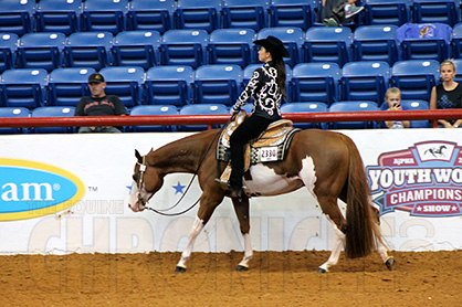 AjPHA 13 and Under and 14-18 Western Pleasure World Champions Are Figueroa and Meckley