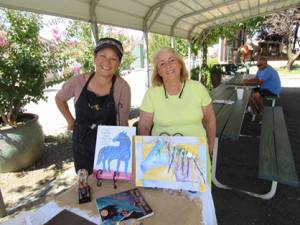 Judy Bonham and Kim Barrington held a “Horsey Art Experience” on Saturday and shared their creative talents with our youth showing them how to paint horses.