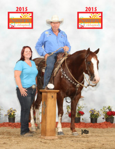 Rod Wiemers Memorial Buckle winner- Ken Wold with Real Smooth Cat.