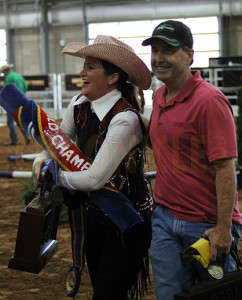 Hayley Saul with her proud papa.