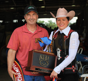 Haley Saul with her proud papa