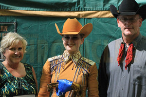 Carly Pitts and parents.