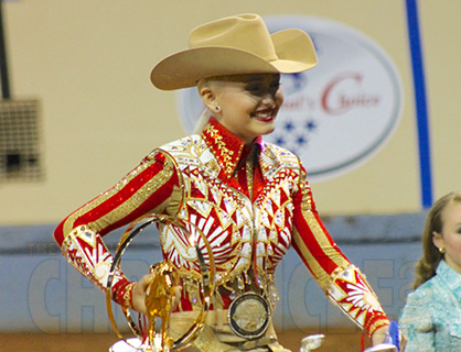 Deanna Green and Blazinmytroublesaway Repeat World Champions in AQHYA Western Riding