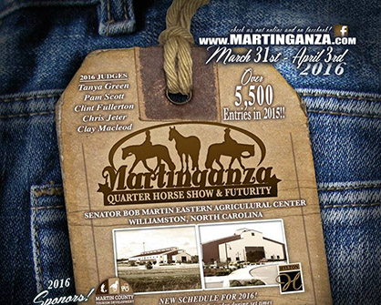 Dates and Judges Announced For 2016 Martinganza QH Show and Futurity