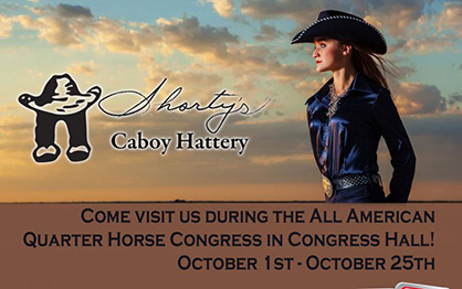 Visit Shorty’s Caboy Hattery During QH Congress and World Show