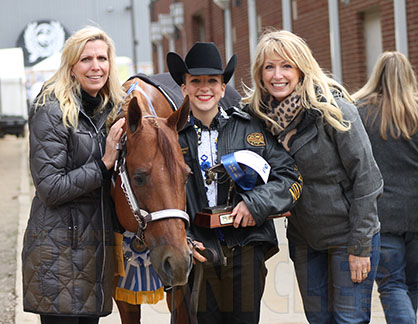 Winning in Memory of “Poppy”- Jillian Stopperich and Invested Pine Asset- 12-14 Showmanship Congress Champions