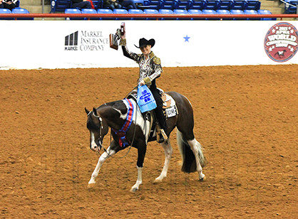 Evening Winners at APHA World Show Include Bradshaw, Silverberg, Gillespie, Watkins