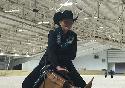 After 30 Years as a Horse Show Mom/Show Secretary, It’s Kay Haines’ Turn in the Show Pen