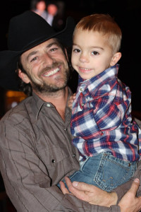Luke Perry with his buddy Kaleb. Photo courtesy of Western Wishes.
