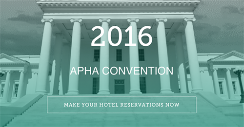 Rooms Running Out For 2016 APHA Convention, Book Today