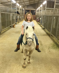 Addy and Pepper doing a nighttime barn check.