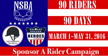 NSBA Foundation Launches “90 Riders in 90 Days” Sponsor a Rider Campaign