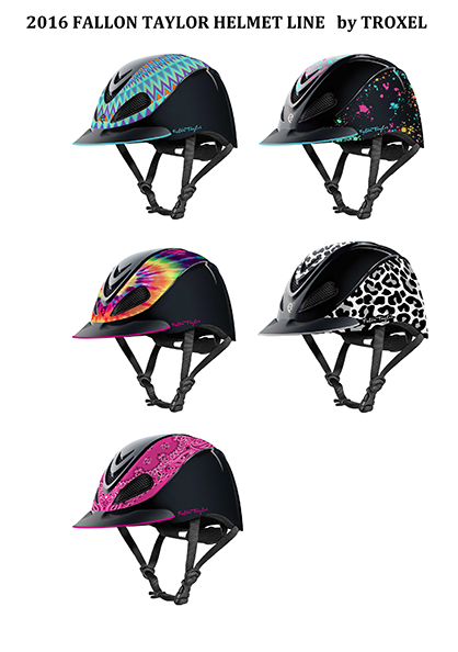 NFR World Champion Barrel Racer, Fallon Taylor, Unveils Trendy Line of Helmets with Troxel