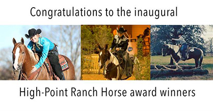 APHA Presents 2015 High Point Ranch Horse Awards