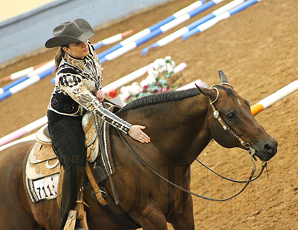 Caroline Latture and Hannah Gelbs Win AQHA Level 1 Central Trail Championships