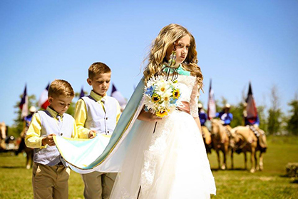 Quarter Horses Used in Magical Celebration in Texas