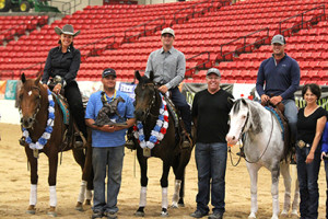 Crystal McNutt with TR Por Quixote, TR Flash Flood and Wheres Wanda