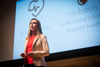 Cornell Student Wins Business of the Year Award With Device That Weighs How Much Water a Horse Drinks Per Day