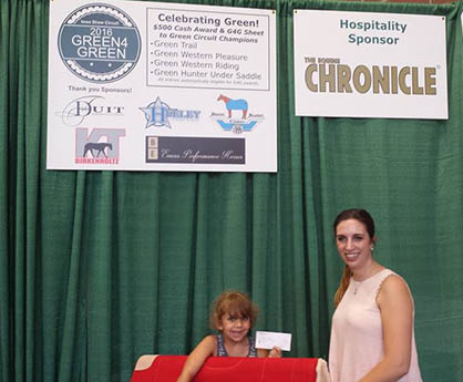 Green Horses Celebrated in Iowa Show Circuit’s Green4Green Sweepstakes