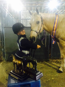 CHP-Unassisted Walk Trot Champion Showmanship Winner.  Photo Credit : Denise Thompson