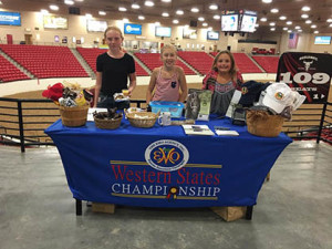  4. Thank you to EMO Insurance for being the Title Sponsor for the Western States Championship Show. Shown here are Olivia Huls, Ali Eionolander, Chris Hocutt Sentenney=EMO Representative, Marc Ristow, Doug Brown. 