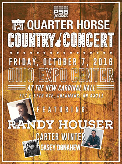 Quarter Horse Congress Concert to be Headlined by Randy Houser, Casey Donahew, Carter Winter!