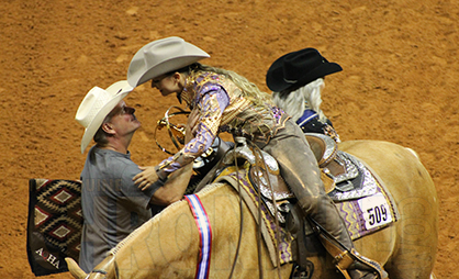 Returning World Champion Deanna Green and Blazinmytroublesaway Score 231.5 to Win Western Riding