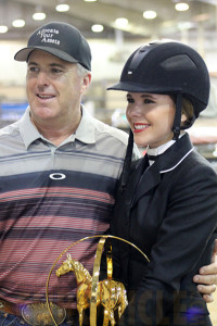 Taylor with her dad Jim