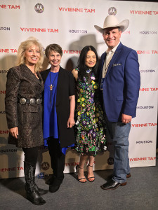 Pat Mann Phillips, Tammy Cowley, Vivienne Tam, and Joel Cowley. Photo Credit: Houston Livestock Show and Rodeo