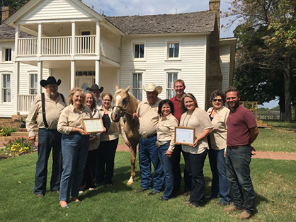 Palomino Horse Breeders’ Presents Special Exhibit and Donates Golden Horse to Will Rogers Memorial