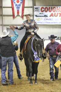 John high fives with Congress Champ Darcy Reeve at the 2015 QH Congress.