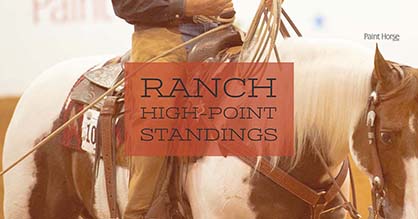 2016 APHA High Point Ranch Horse Standings