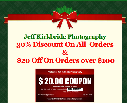 Big Holiday Sale at Jeff Kirkbride Photography Until December 12th!