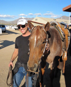 Gordon with his friend, Lucy.