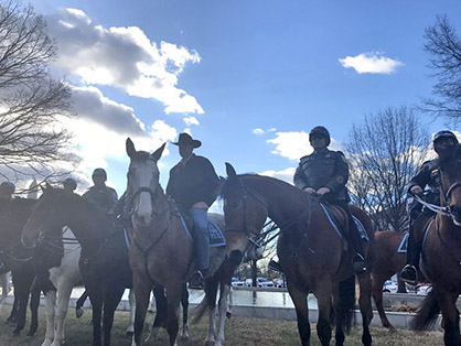 New Secretary of the Interior Rides Horse to First Day of Work!