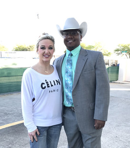 Heather and Carl at the 2017 Houston Livestock Show and Rodeo.