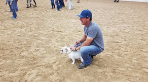 John Thompson during the Dog Race.