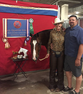 Garrell and Preston Williams with Drag It By The Bud. 