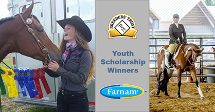 Two APHA Youth Receive Farnam Breeders’ Trust Scholarships