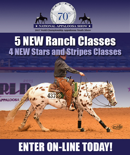 5 NEW Ranch Classes and 4 NEW Stars and Stripes Classes Coming to Appaloosa Nationals/Youth World