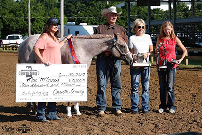 Mac McGinnis and Shesaezrockingoodbar Win WPSS Non-Pro Longe Line at Tom Powers Futurity