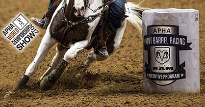 Paint Horses Win $20,000+ During Barrel Racing Sweepstakes at World Show