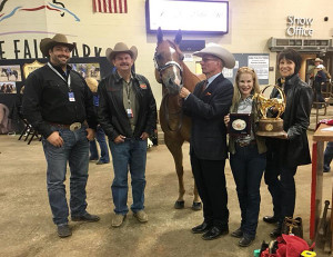 The Dobbs and Strickland families with Ted Turner