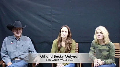 EC Video- 2017 AQHA World- Gil and Becky Galyean On Their Hope For The Industry’s Future