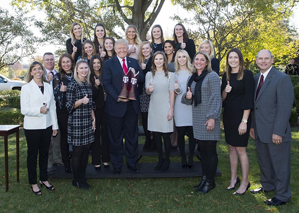 Texas A&M Equestrian Team Welcomed at White House by President!