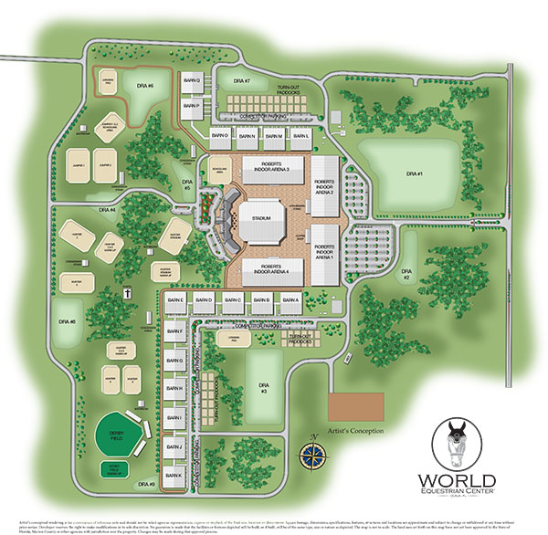 World Equestrian Center and Golden Ocala Golf & Equestrian Club Announce 140,000-square-foot Arena