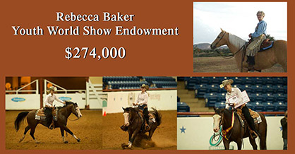 Largest Single APHA Endowment Reaches $274,000- Rebecca Baker Youth World Show Endowment